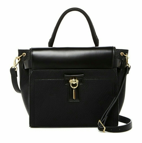 Danielle Nicole Handbags - Danielle Nicole Mischa Satchel Crossbody Black Bag